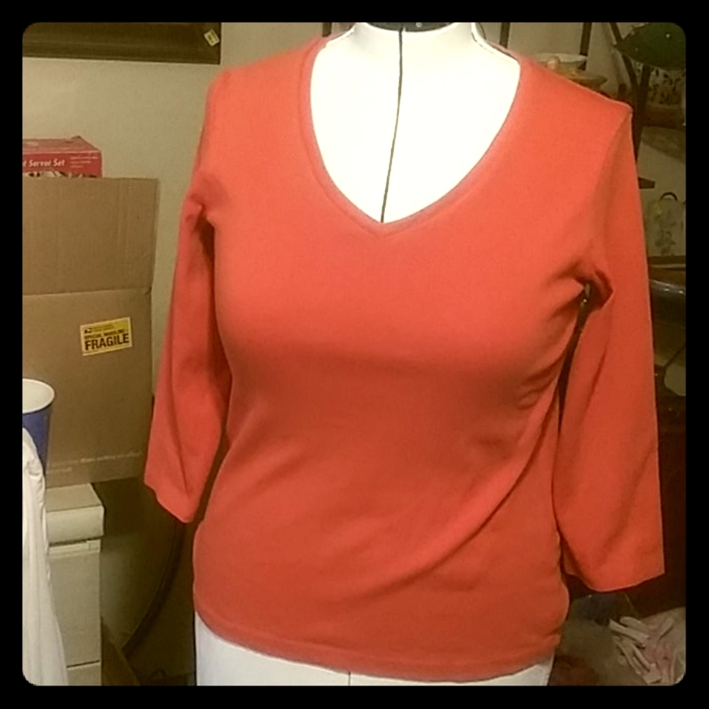 Women's Solid 3/4 Sleeve Lightweight Sweater